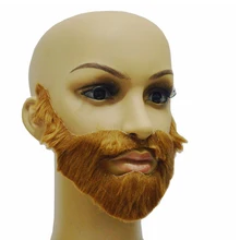 Brown Halloween Beard Adult Men Fake Beard Mustache With Elastic Band Festival Party Supplies Adult Gag Toys