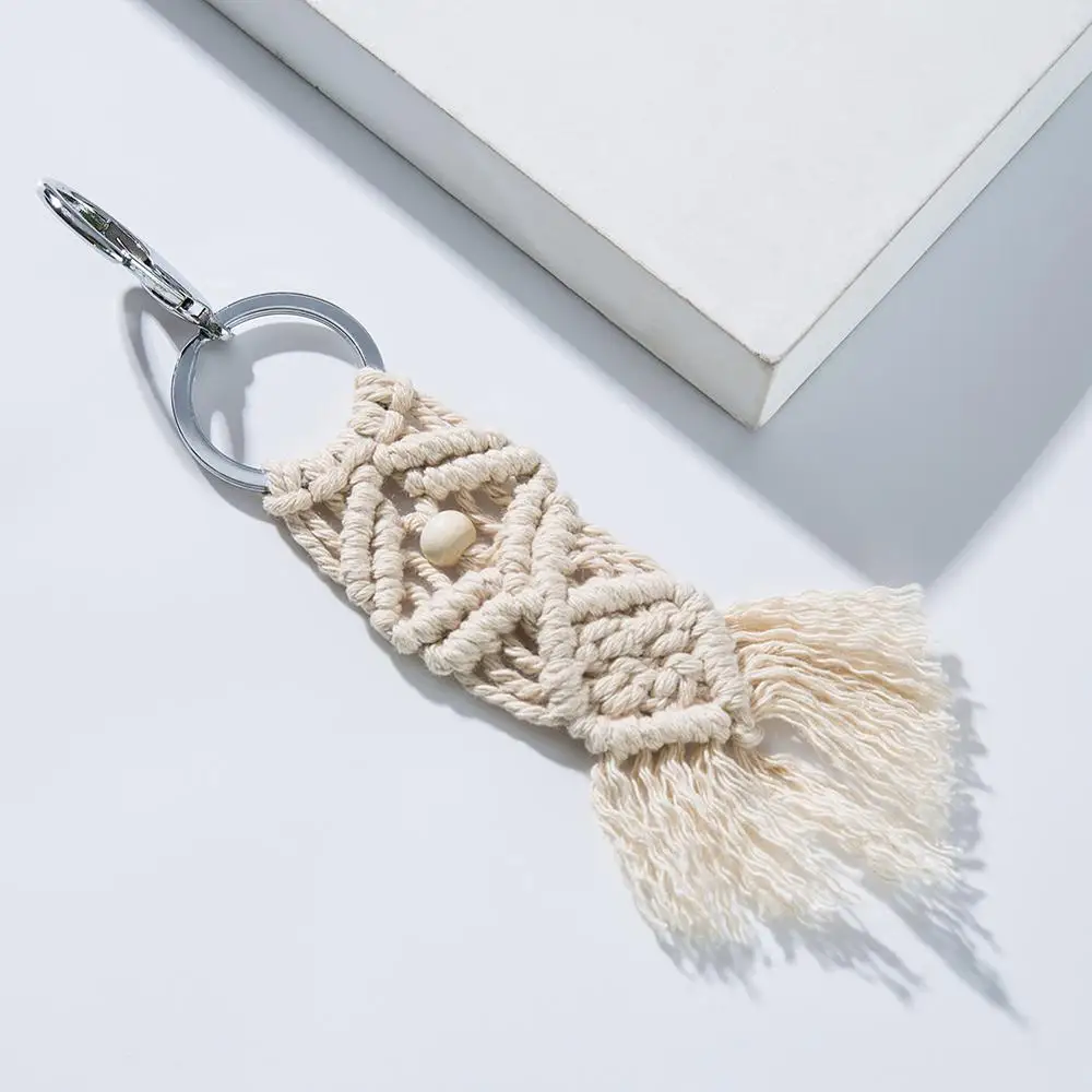 Брелок Artilady Macrame богемный брелок с кисточкой сумка ручной работы очаровательное