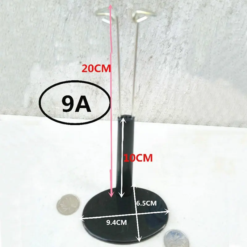 6 шт./лот, черный стенд для куклы, дисплей, держатель для куклы 13-35 см, регулируемый металлический кронштейн, поддержка для плюшевых игрушек, куклы, аксессуары
