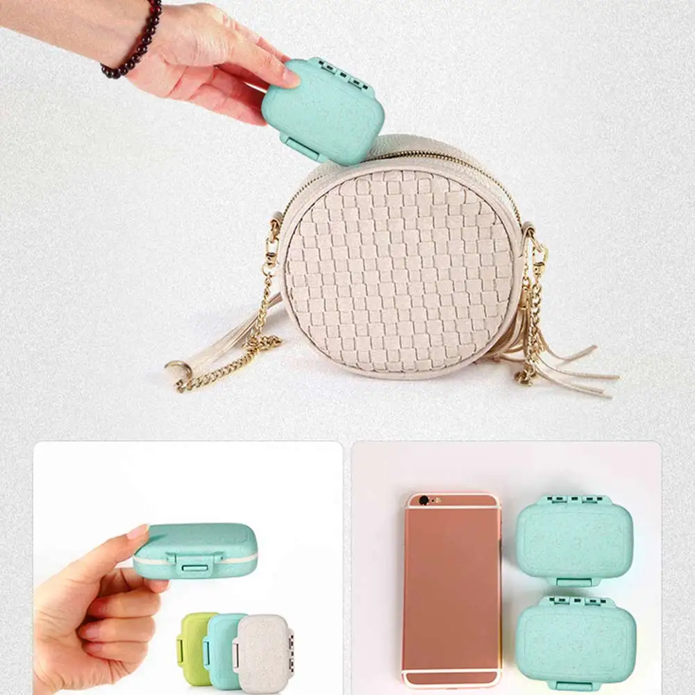 Portable Pill Case 3 Compartment Travel Vitamin Divider Container Storage Box Medicine Organizer DC88