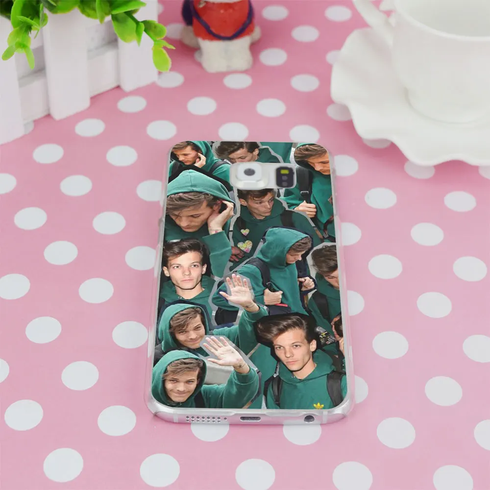 G132 Louis Tomlinson Transparent Hard PC Case Cover For Samsung Galaxy S 3 4 5 6 7 8 Mini Edge Plus Note 3 4 5 8