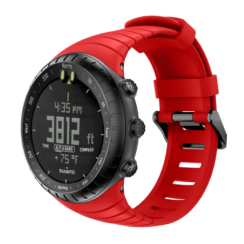 Bemorcabo for Suunto Core Watch Band,Classic Soft TPU Watch Strap Bracelet Replacement Wristband for Suunto Core Smart Watch Bemorcabo for Suunto Core Watch Band,Classic Soft TPU Watch Strap Bracelet Replacement Wristband for Suunto Core Smart Watch