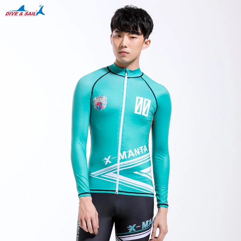 Мужская водоотталкивающая футболка Rashguard UPF 50 + с длинными рукавами
