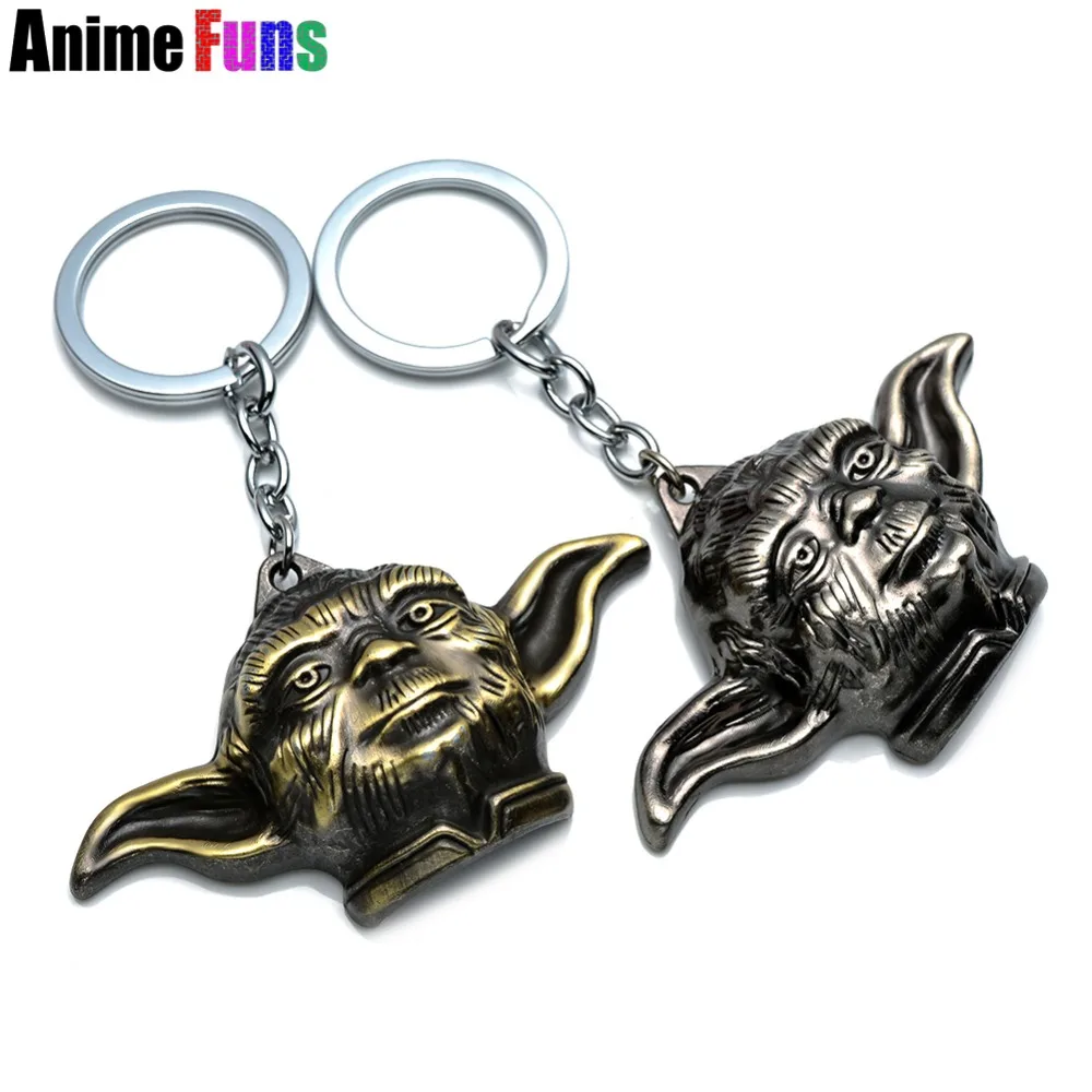 Movie Star Wars The Force Awakens Jedi Master Yoda Keychain Key Holder