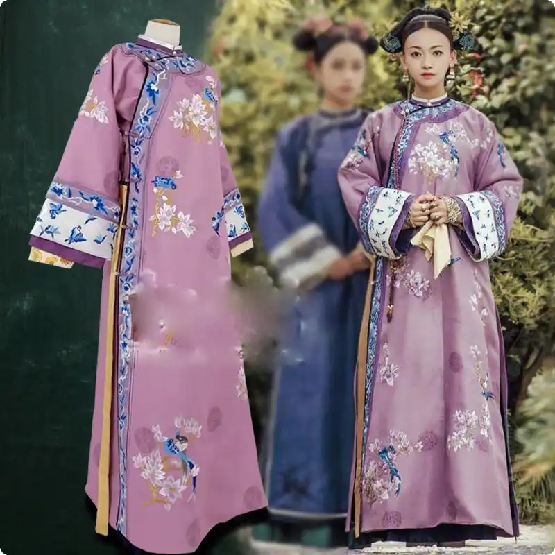 紫色の刺繍呉 Jinyan 魏英羅清王朝の王女の衣装韓服テレビ Play ストーリー Yanxi の宮殿 Chinese Folk Dance Aliexpress