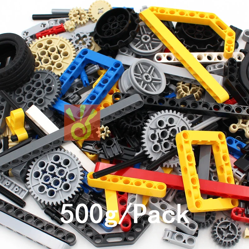 

LIizhi Random Bricks 500g Technic Parts Liftarm Beam Cross Axle Frame Connector Pin Technic Piece Compatible Legoes Building Toy