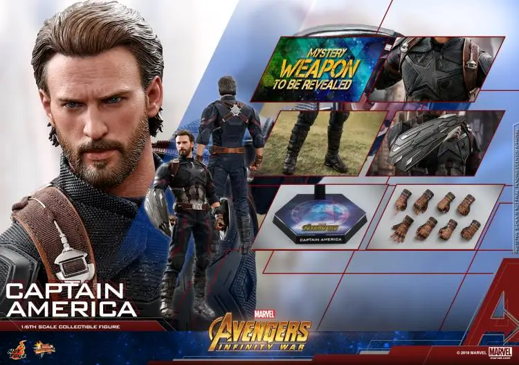 HT Hottoys MMS481 Мстители 3 Капитан Америка MMS480 нормальный MMS481 промо-версия Коллекционная фигурка