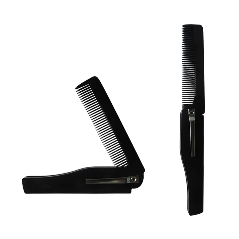 

NEW Mens Womens Fashion Hairdressing Beauty Folding Clip Hair Moustache Beard Comb Beauty Tools