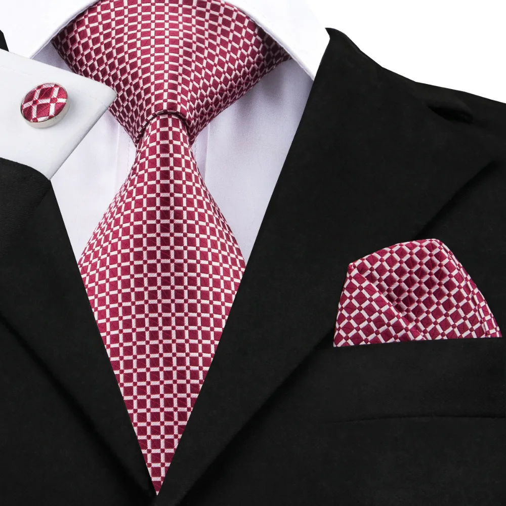 mens silk tie set