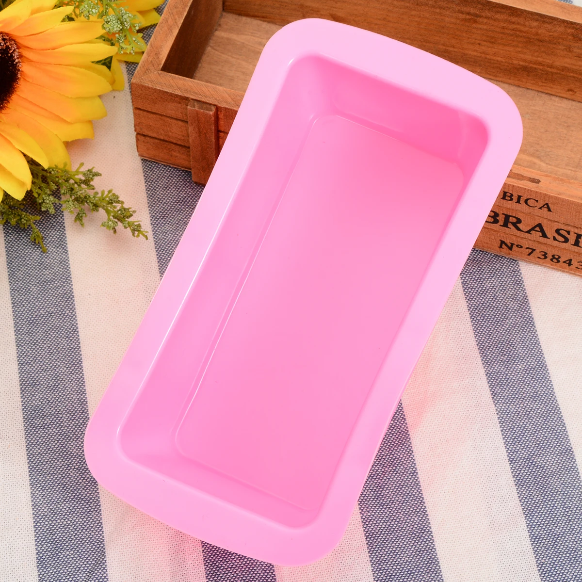 1Pc New Rectangle Silicone Loaf Toast Cake Mold Reusable Bread Baking Sheet Pan DIY Kitchen Multi Dessert Bakware Tool Mould