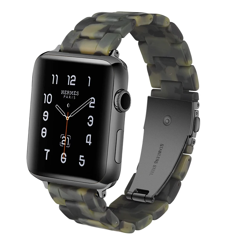 

iWatch 4 Watch Band Fashion Replacement Band Bracelet Accessories Apple Watch Band Series 4 3 2 1 38/40/42/44/mm Resin Strap