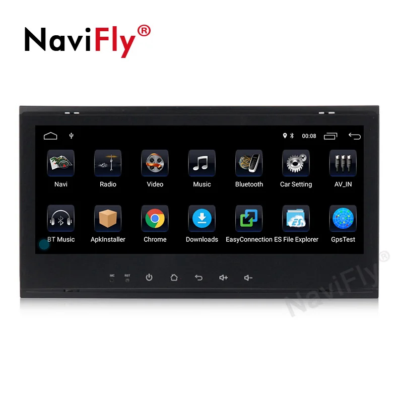 Sale Full touch 2din 2+32G Android 9.1 Car GPS Navigation for Volkswagen VW Touareg T5 Transporter Multivan 2004-2011 Radio FM Canbus 1