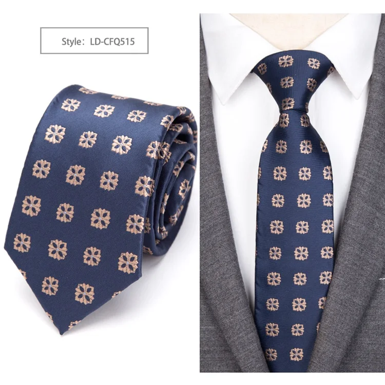 Мужской роскошный галстук, официальные жаккардовые галстуки, тканые клетчатые галстуки, Свадебный галстук-бабочка, мужская деловая рубашка, аксессуары, Corbatas Para Hombre - Цвет: LD-CFQ515