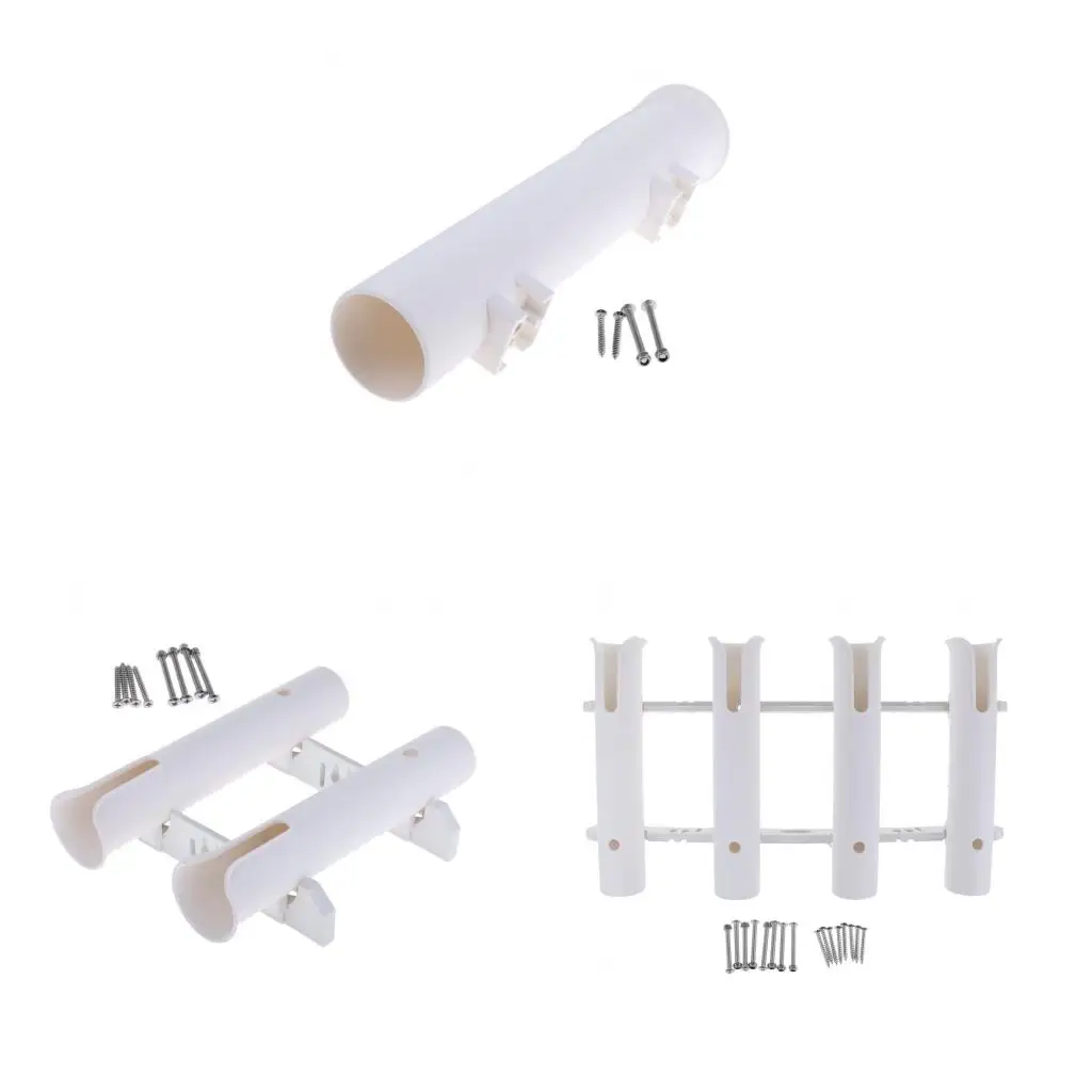 Marine Boat Yacht Vertical Fishing Rod Holder Rack Pole Rest Support 1/2/4 Tube for Kayaking Fishing Boating Accessories