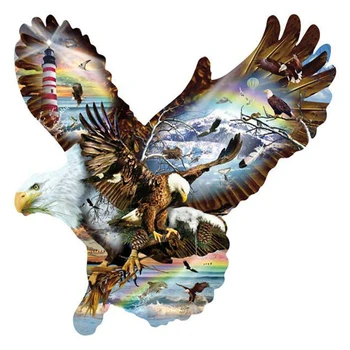 

Diamond Embroidery Eagle Landscape DIY Diamond Painting Kits for Full Square Rhinestone Embroidered Mosaic Needlework JS911