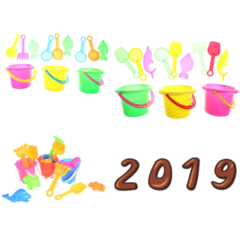 

Random Color 4/6Pcs Kids Sand Beach Toys Castle Bucket Spade Shovel Rake Water Tools Set For Kids Toys Good Gift to Kids