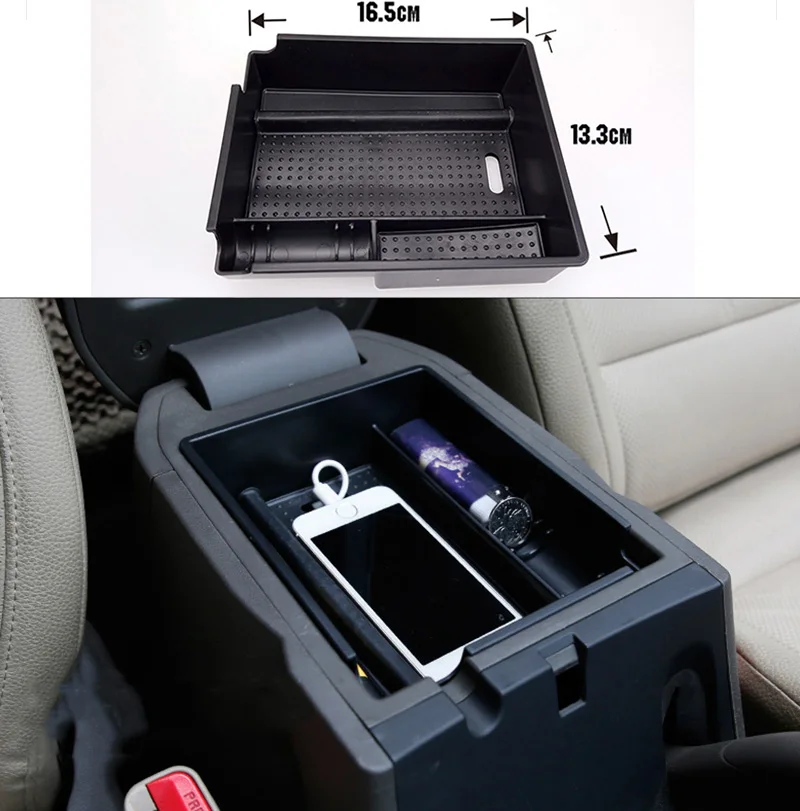 

Armrest Arm Rest Storage Box Fit For Hyundai Ix35 2011-2014 2015 Bin Tray Center Console Pallet Organiser Container Holder Case