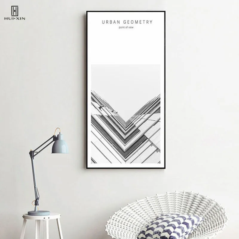 The Simple European Wall Posters Geometric Architecture Structure Art Prints On Canvas Paintings Pictures For Living Room Decor