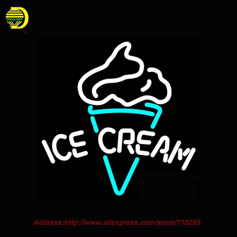 Buy Neon Sign ice Cream Beer Energy Drink Glass Tube