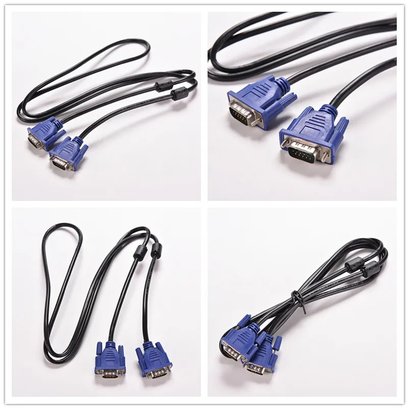 SVGA Super VGA Monitor 15Pin M//M Male to Male Extension Cable Cord for PC Laptop