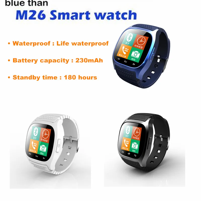Blue Than Smartwatch M26 Bluetooth Smart Watch Wearable