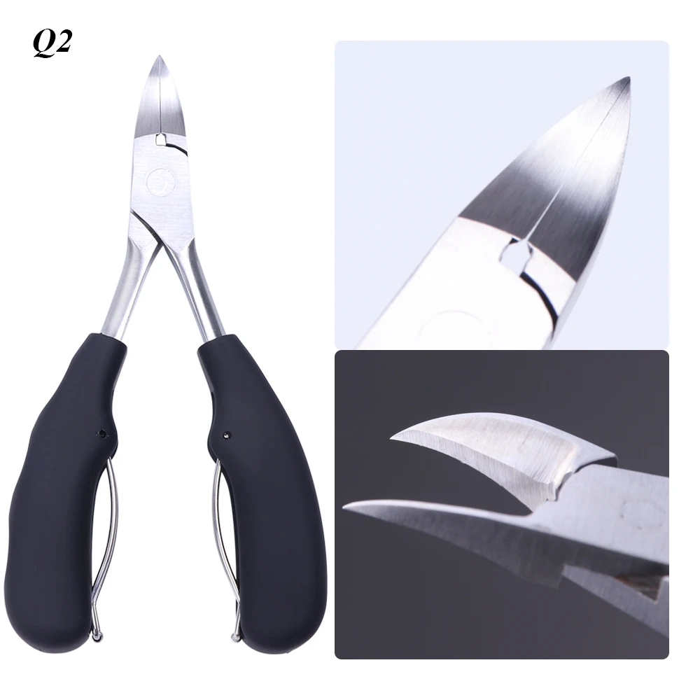 1pcs Professional Nail Art Cuticle Nipper Ingrown Toenail Nail Trimmer Dead Skin Remover Pedicure Tool Nail Scissor Plier  Q2