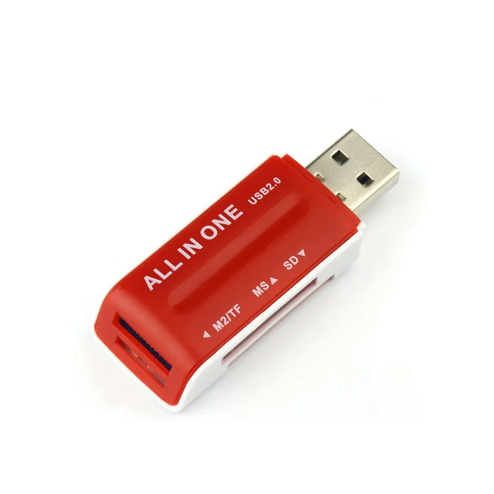 Все в 1 USB 2,0 мульти карта памяти ридер адаптер разъем для SD TF M2 MS