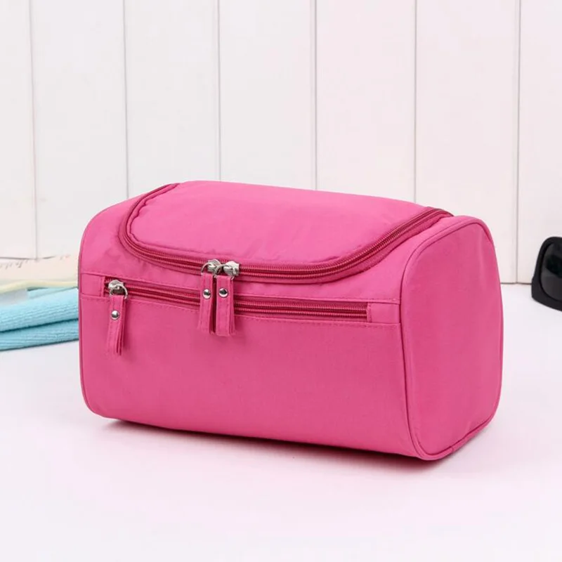 Large Capacity Waterproof Makeup Bag Storage Hangable Cosmetic Bag Women Travel Zipper Make Up Case Pouch Toiletry Wash Kit