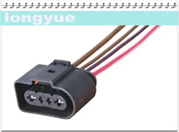 

longyue 10pcs 4pin Universal Female Connector wiring harness new 15cm wire
