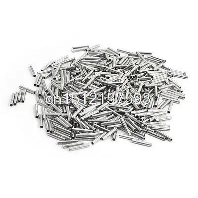 

500 Pcs Tubular EN1008 Model Tube Bare Terminal 18AWG Electric Wire Connector