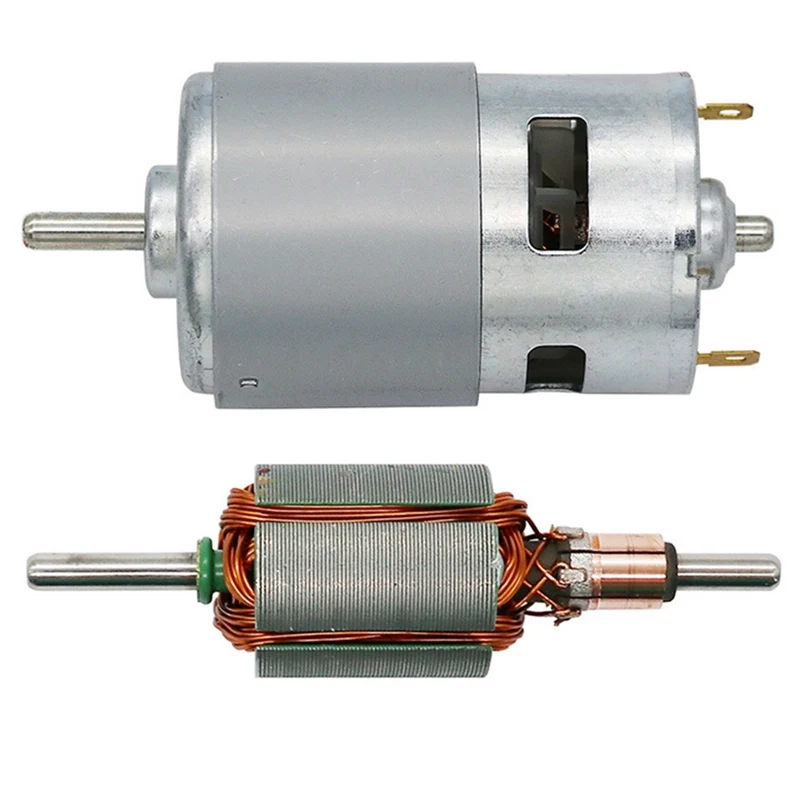 

775 DC Motor DC 12V-36V 3500--9000 RPM Ball Bearing Large Torque High Power Low Noise Hot Sale Electronic Component Motor