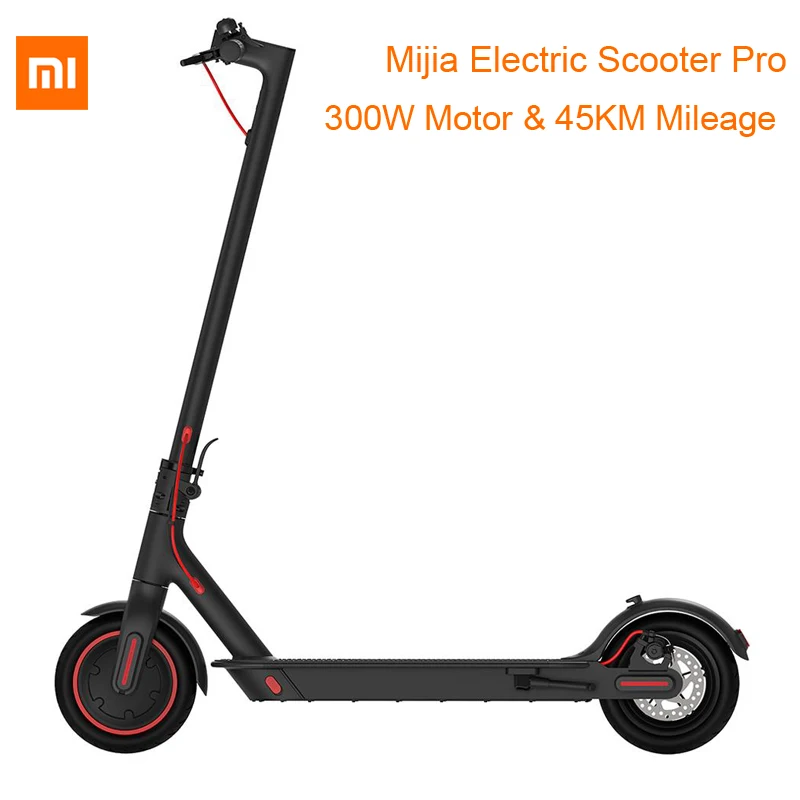 

EU stock Global verision Xiaomi Mijia Folding Electric Scooter Pro 300W Motor max load 100kg 8.5 Inch Tire 45KM Mileage Range