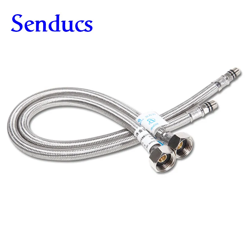 

Free shipping SUS.304 stainless steel flexible hose with chrome hot cold plumbing hose by 60cm faucet flexible hose