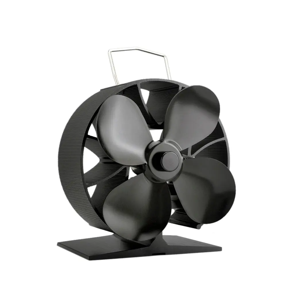 4-Лопастной тепла плита вентилятор для камина дровяной печи вентилятор eco-friendly для эффективного распределения тепла