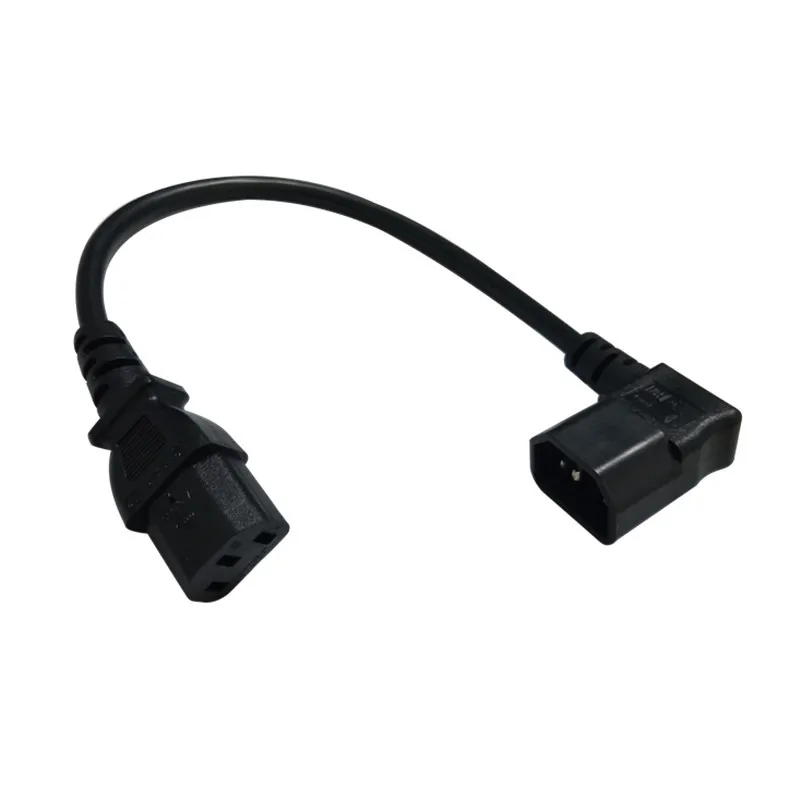 0 3 м правый угол C14 IEC 320 штекер C13 Женский Разъем PDU/UPS Удлинитель силовой кабель