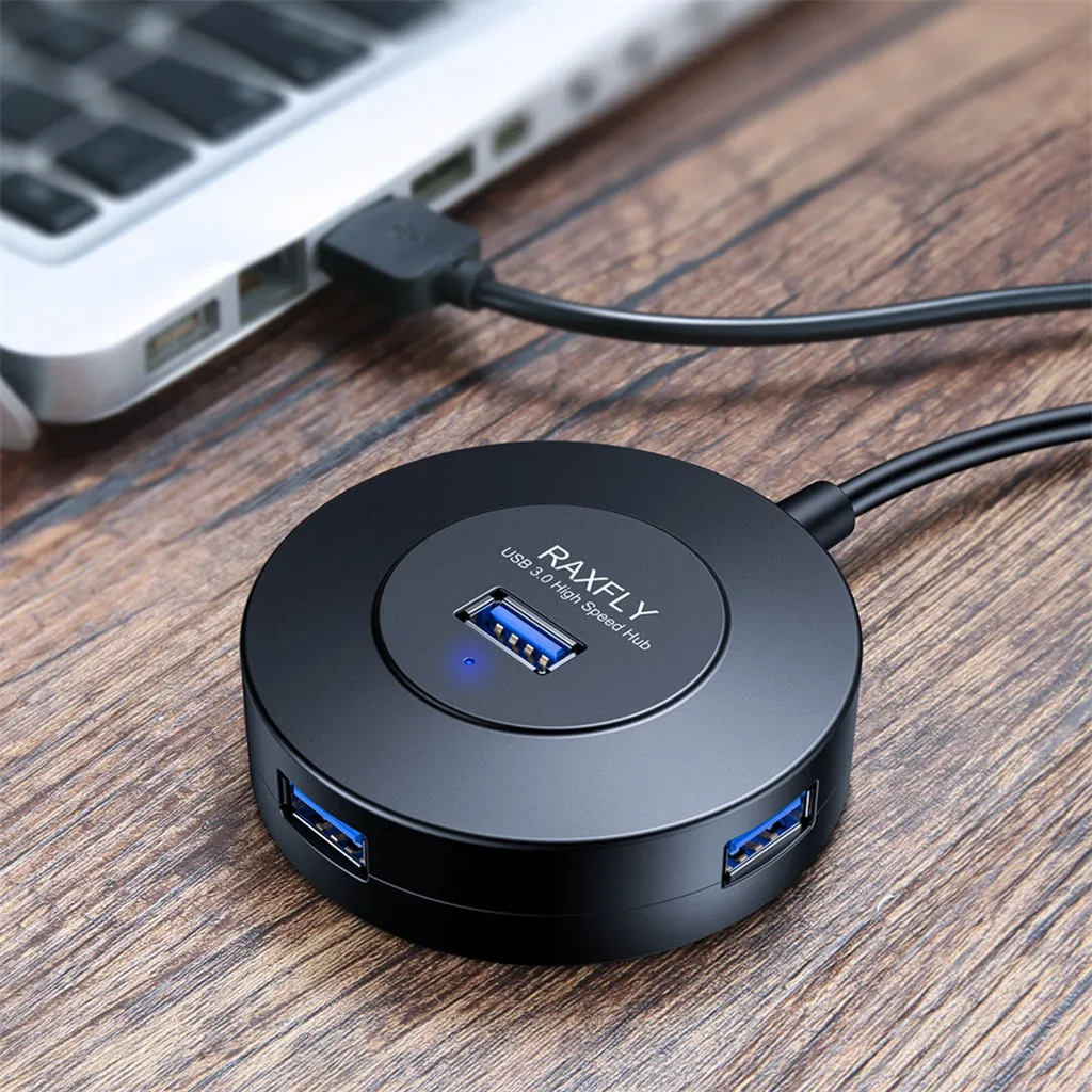 CARPRIE usb-хаб мульти-Порты и разъёмы удлинитель USB хаб тонкий Размеры дизайн USB3.0 сверхскорости 4-Порты и разъёмы 5 Гбит/с концентратор с вкл/выкл переключатель 19JUN19