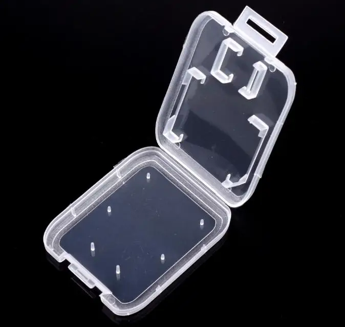 Free Shipping Transparent Clear Standard SD SDHC Memory Card Case