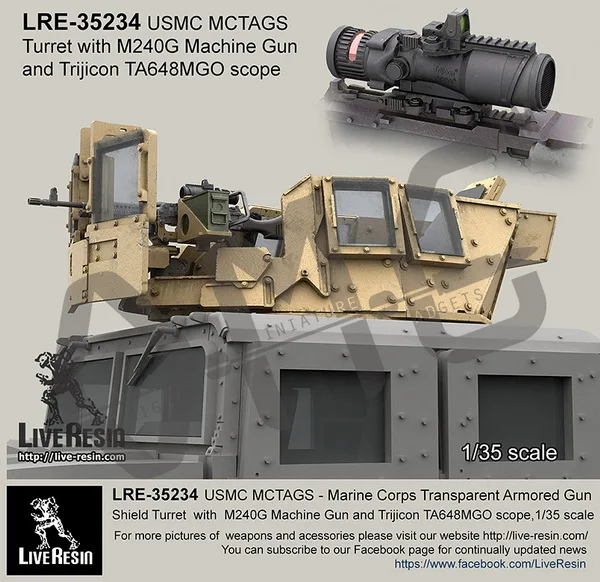 [Набор масштабных моделей] живая Смола LRE-35234 1/35 USMC MCTAGS turrap