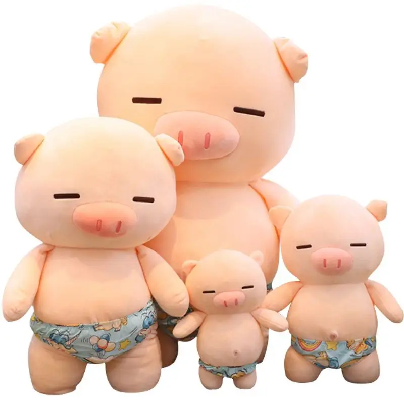 

75 cm Soft Beach pig Plush Toy Soft Stuffed Cute Animal Pig Lovely Dolls for Kids Appease Toy Baby's Room Decoration