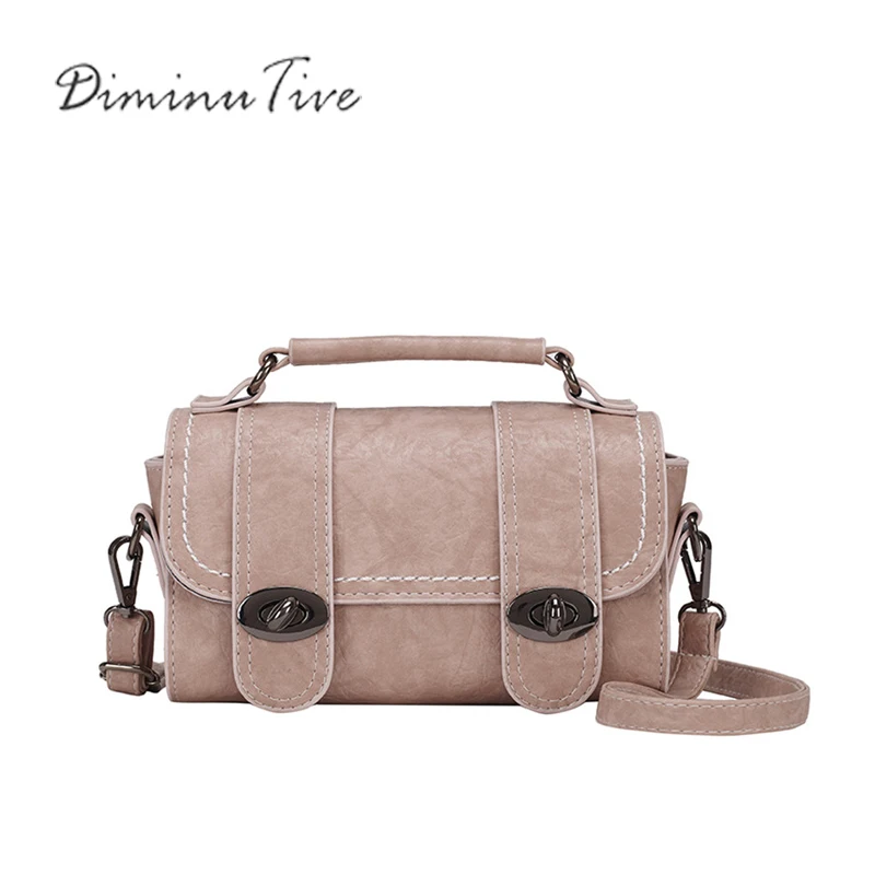 

DIMINUTIVE 2018 The New Listing Women Fashion Designer Leather Shoulder Bags Casual Handbag Mini Totes Lady Party Chain Vintage