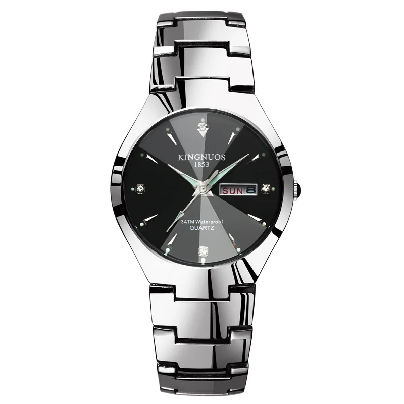 

Reloj Hombre Men Watch Casual Fashion Quartz Watches Women Luxury Calendar Luminous Lovers Steel Waterproof Wristwatches Clock