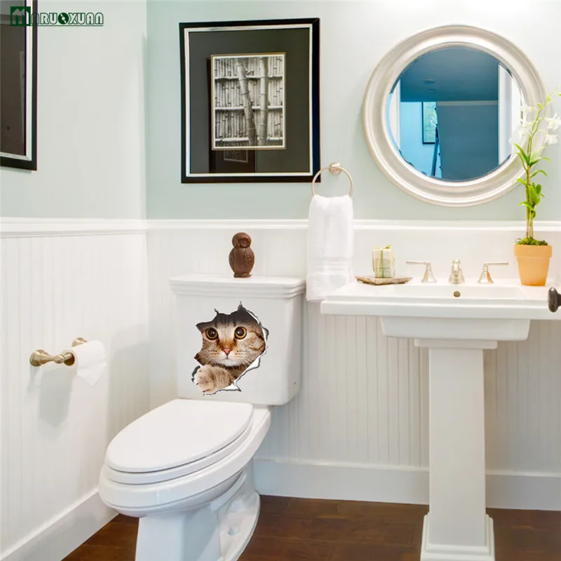 Fashion Toilet Sticker Cute Cats Wall Home Fashion Toilet Sticker Cute Cats Wall Home Decor Bathroom In Stickers From Garden On Aliexpress Alibaba