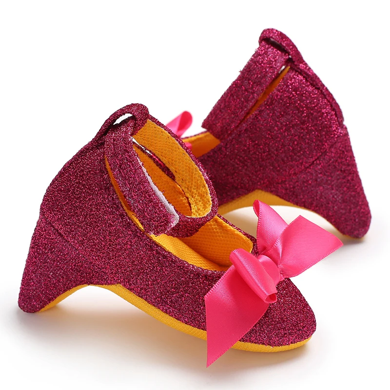 Дизайн; модная детская обувь фирменная детская обувь с бантом для малышей; кроссовки на высоком каблуке для новорожденных; обувь для девочек; Bebe Sapatos
