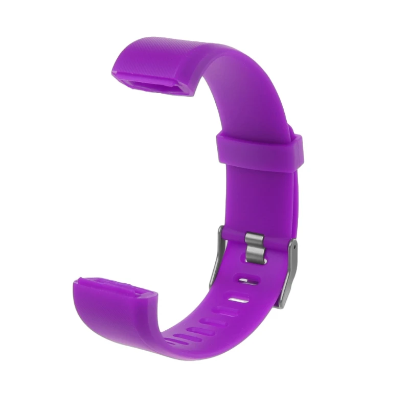 Ремешок на запястье, сменный силиконовый смарт-браслет для часов ID115 Plus, шагомер, аксессуары для умных часов - Цвет: Purple
