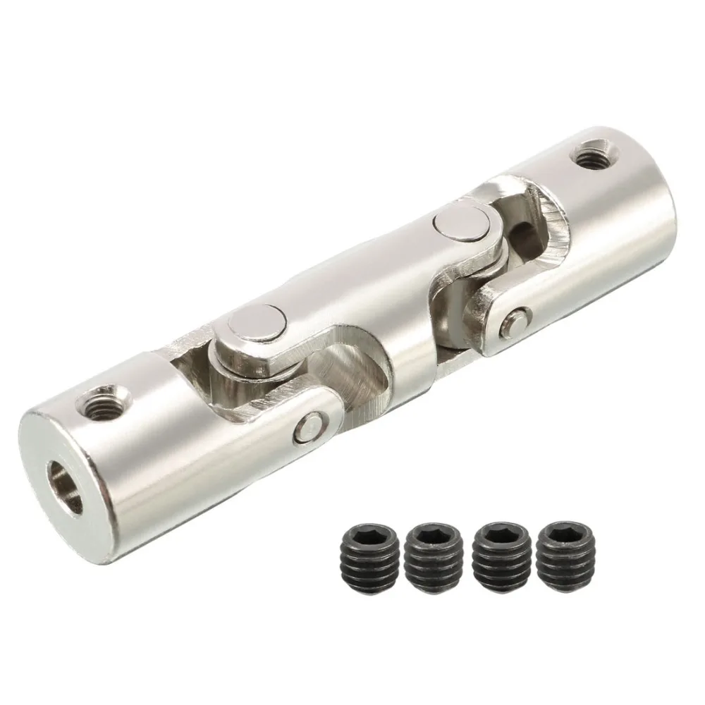 uxcell 4mm to 6mm Inner Dia Rotatable Universal Steering Shaft U Joint Coupler