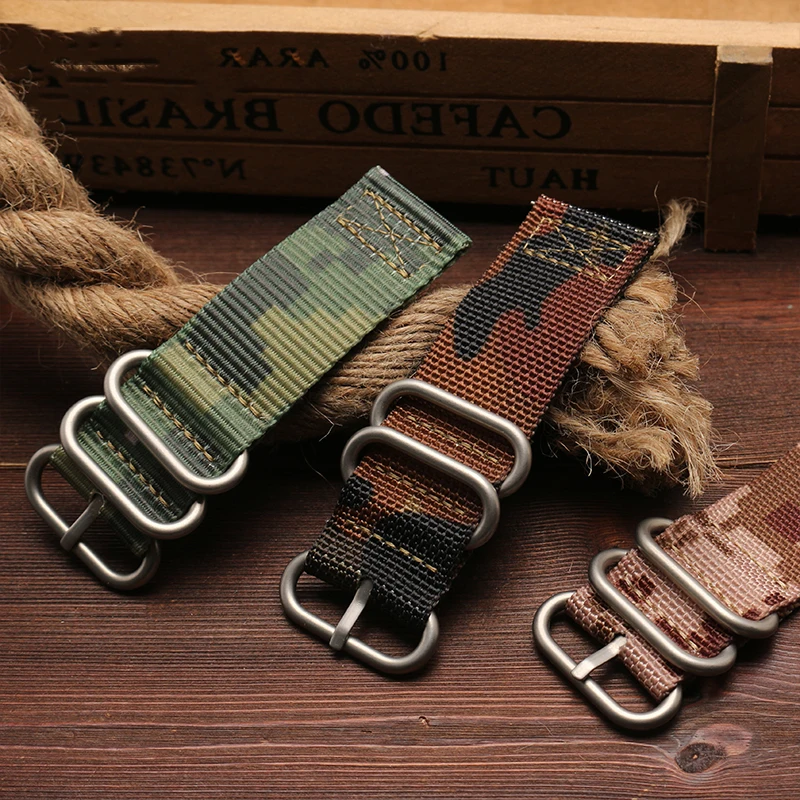 

Men Women Heavy duty nylon straps 24mm Nylon Watch Band NATO zulu strap 5 rings buckle Army green Orange for Suunto silver clasp