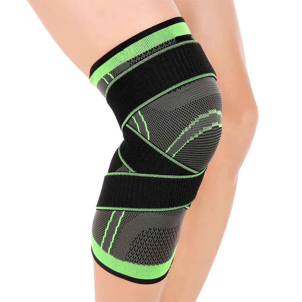

Sports Knee Brace Support Single Wrap Knee Support with Adjustable Compression Strap for Running Jogging Sports Injury Recovery
