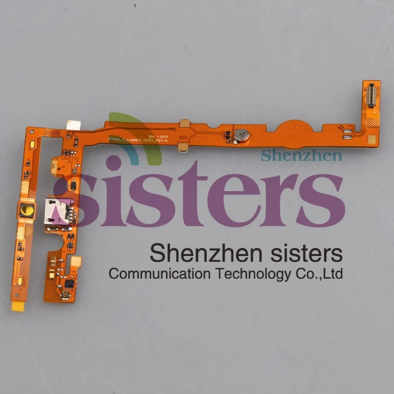 LG0515 5pcslot, Charging Port & Microphone with Home Key Button Flex Replacement for LG Optimus L7 P700 P705  (3)