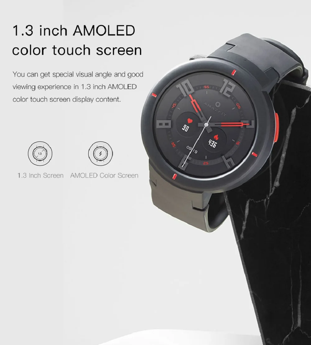 Amazfit Verge Смарт-часы мужские спортивные часы Lifte водонепроницаемый трекер сна фитнес-трекер ответ на вызов Push Message часы