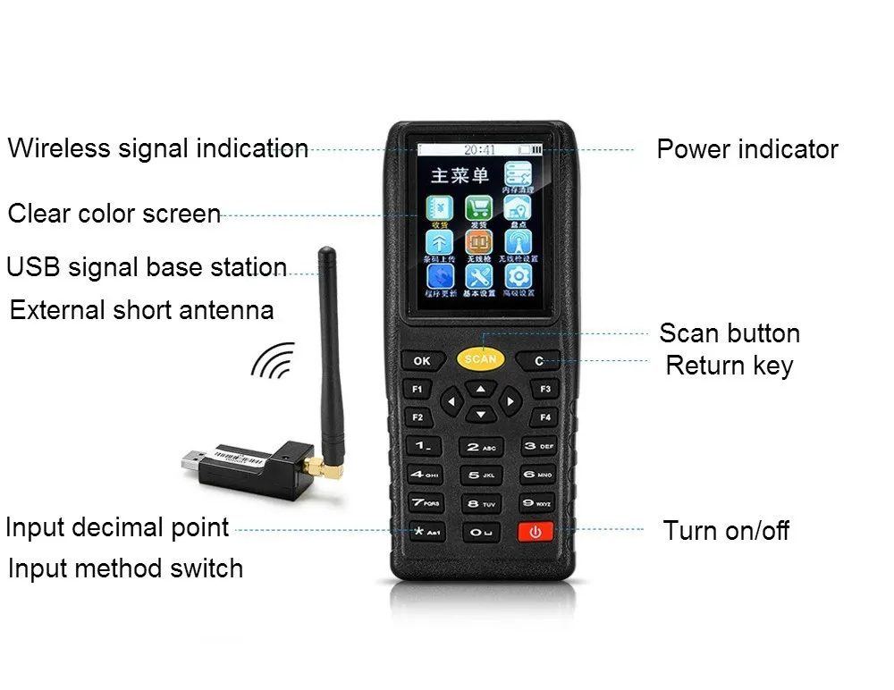 JP-D1! Сборщик данных 1D беспроводной сканер штрих-кодов с коллектором хранения данных коллектор терминалов коллектор данных